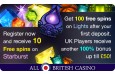  Free Spins + 100% match bonus - AllBritishCasino.