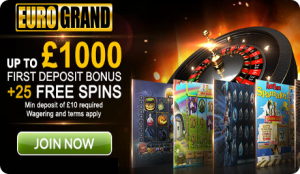 Welcome Bonus - EuroGrand